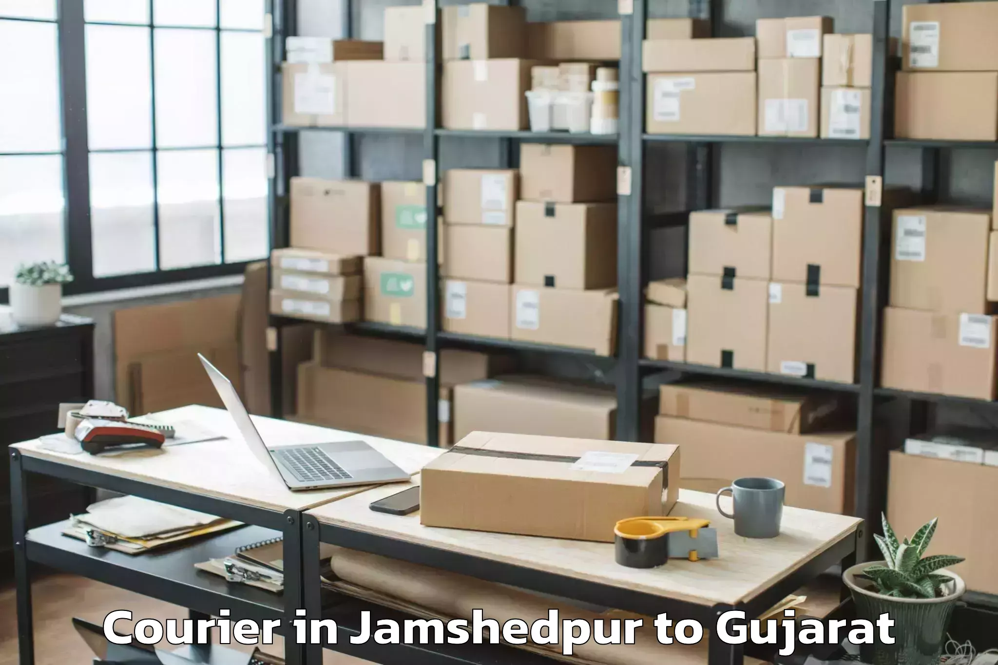 Easy Jamshedpur to Santrampur Courier Booking